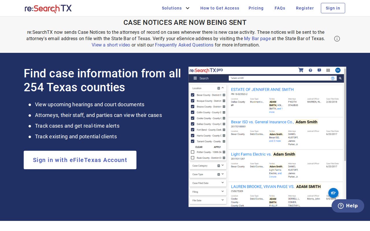 re:SearchTX Wheeler County criminal court record search